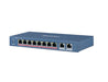 HikVision 10 Port Fast Ethernet Unmanaged POE Switch 8x 10/100 Mbps PoE port 2x Gigabit RJ45 port Power Budget 110W Up