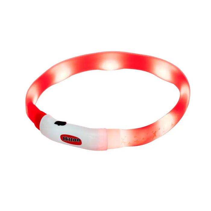 HILTON LED silicone 1.4x0.8x40 cm with USB - dog collar - A walkDLP-SOS<<<For the dogDLP<<<ActionPL
