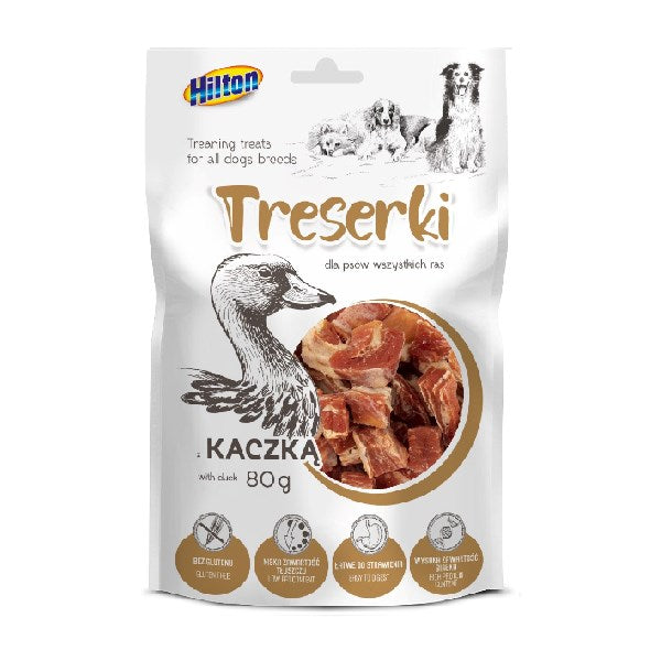 HILTON Treaning treats Duck - Dog treat - 80g
