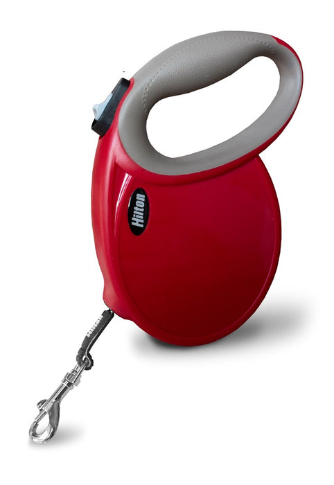 HILTON Smart dog L (30kg) - retractable leash - burgundy-grey - 5 m