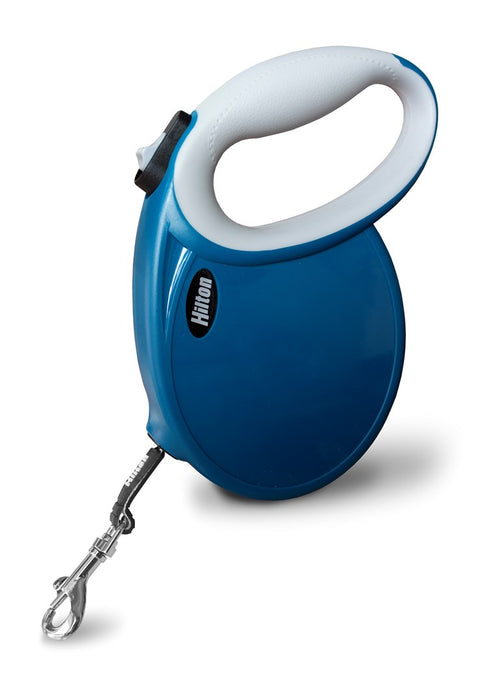 HILTON Smart dog L (30kg) - retractable leash - navy-grey - 5 m