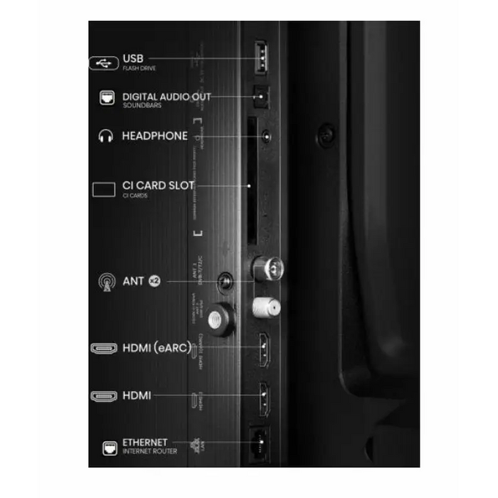 Hisense 40’’ A5Q Full HD 1920x1080 QLED Quantum Dot HDR HLG DTS HD Light Sensor Dolby Audio Smart TV WiFi WiFi Direct