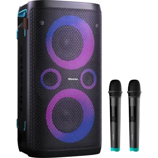 Hisense Party Rocker One Plus (HP110) Bluetooth Speaker with 300W Power Built-in Woofer Karaoke Mode Built-in Wireless