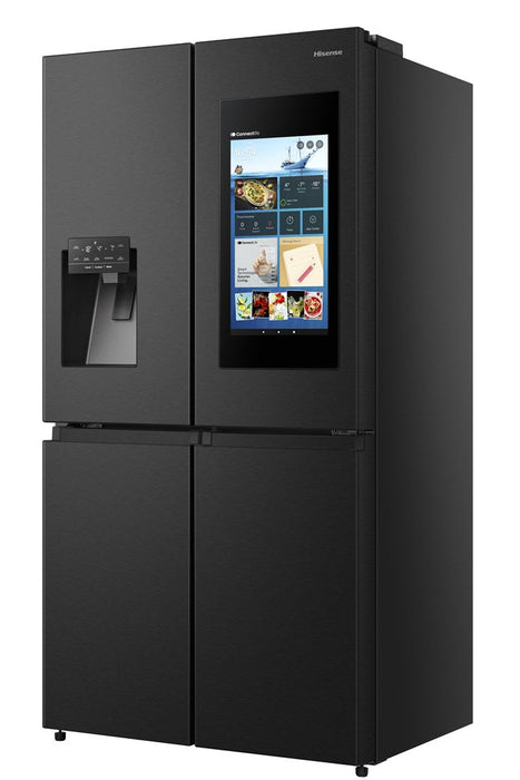 Hisense RQ760N4IFE side-by-side refrigerator Freestanding 577 L E Black - Freestanding refrigerator-freezers