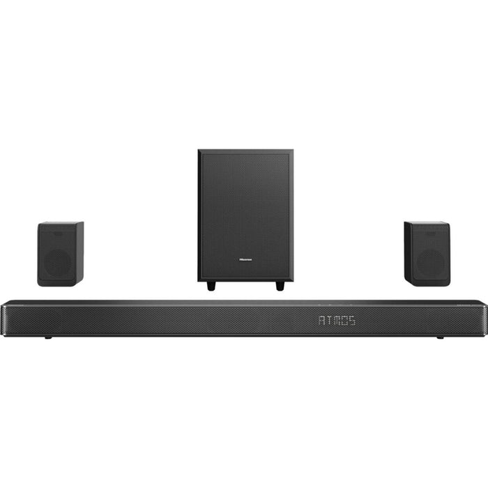 Hisense AX5125H 5.1.2Ch Sound Bar with Wireless Subwoofer, 500W, Dolby Atmos, Bluetooth 5.3, 4K HDMI Pass Through, DTS:X, HDMI/AUX/ARC/Optical/USB, 7 EQ Modes