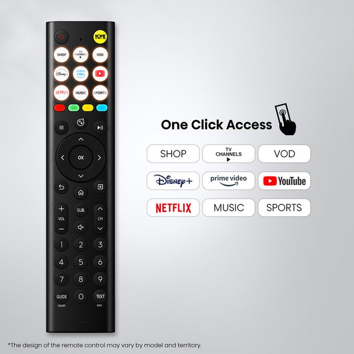 Hisense 32" A5S, Full HD 1920x1080, QLED, Quantum Dot, HDR, HLG, DTS HD, Light Sensor, Dolby Audio, Smart TV, WiFi, WiFi Direct, 2xHDMI, 2xUSB, LAN, CI+, DVB-T2/C/S2, Black