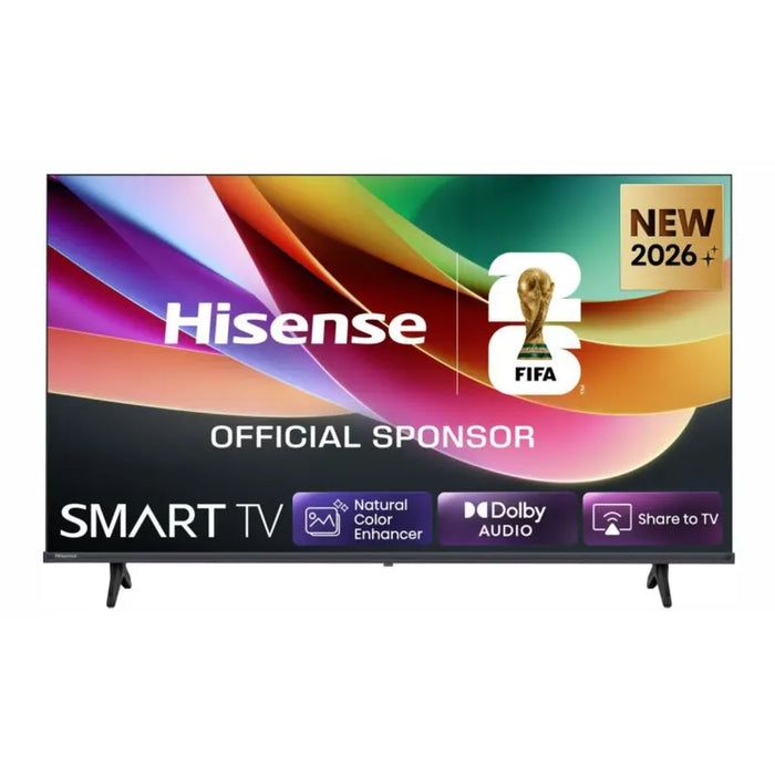 Hisense 40" A4S, Full HD 1920x1080, DLED, HDR, HLG, DTS HD, Smart TV, WiFi, WiFi Direct, 2xHDMI, 2xUSB, LAN, CI+, DVB-T2/C/S2, Black