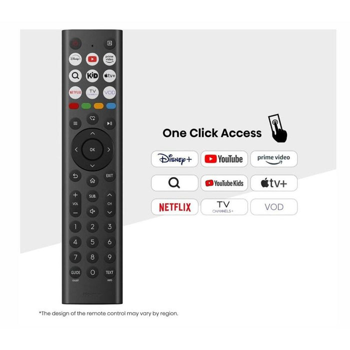 Hisense 40" A5Q, Full HD 1920x1080, QLED, Quantum Dot, HDR, HLG, DTS HD, Light Sensor, Dolby Audio, Smart TV, WiFi, WiFi Direct, 2xHDMI, 2xUSB, LAN, CI+, DVB-T2/C/S2, Black