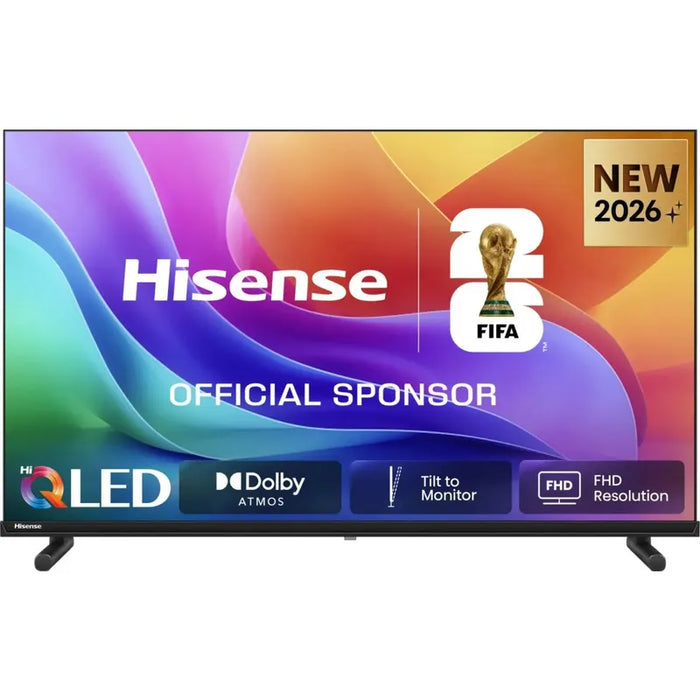 Hisense 40" A5S, Full HD 1920x1080, QLED, Quantum Dot, HDR, HLG, DTS HD, Light Sensor, Dolby Audio, Smart TV, WiFi, WiFi Direct, 2xHDMI, 2xUSB, LAN, CI+, DVB-T2/C/S2, Black