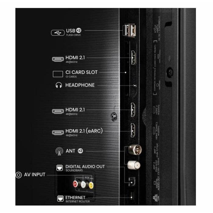 Hisense 43" E7Q, 4K Ultra HD 3840x2160, QLED, Quantum Dot, HDR 10+, HLG, Dolby Vision, Light Sensor, Smart TV, WiFi 5GHz, WiFi Direct, BT, Anyview Cast, 3xHDMI, 2xUSB, LAN, CI+, DVB-T2/C/S2, Black