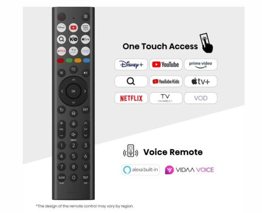 Hisense 43" E7Q Pro, 4K Ultra HD 3840x2160, QLED, Quantum Dot, 144Hz, HDR 10+ adaptive, HLG, Dolby Vision, DTS Virtual X, Smart TV, WiFi 5GHz, WiFi Direct, BT, Anyview Cast, 3xHDMI, 2xUSB, LAN, CI+, DVB-T2/C/S2, Black