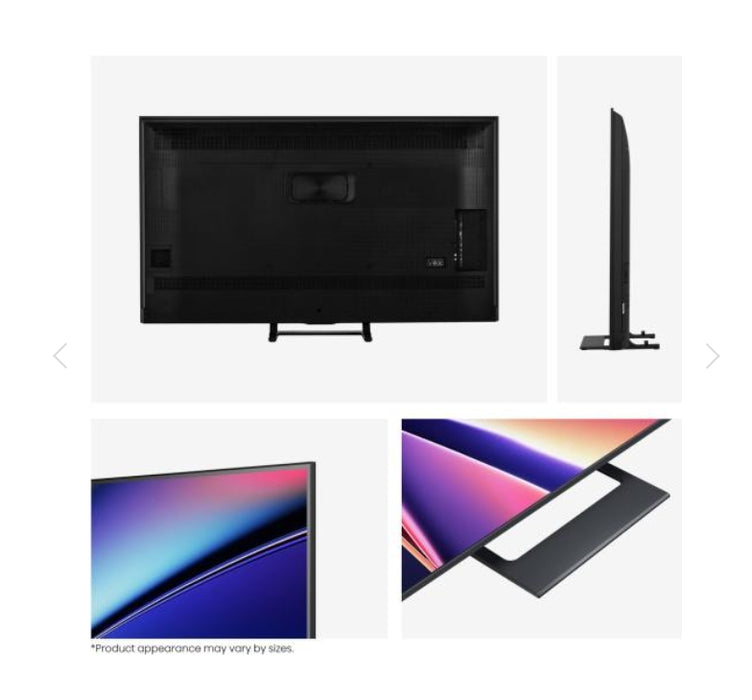 Hisense 50" E8Q, 4K Ultra HD 3840x2160, ULED, Quantum Dot,144 Hz,HDR 10+, HLG, Dolby Vision, DTS Virtual X, Smart TV, WiFi, Light Sensor, BT, Anyview Cast, 4xHDMI, 2xUSB, LAN, CI+, DVB-T2/C/S2, Singale Stand, Black
