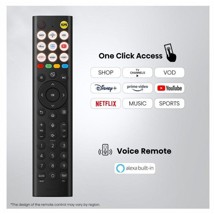 Hisense 55" E8S, 4K Ultra HD 3840x2160, ULED, Quantum Dot,144 Hz,HDR 10+, HLG, Dolby Vision, DTS Virtual X, Smart TV, WiFi, Light Sensor, BT, Anyview Cast, 4xHDMI, 2xUSB, LAN, CI+, DVB-T2/C/S2, Singale Stand, Black