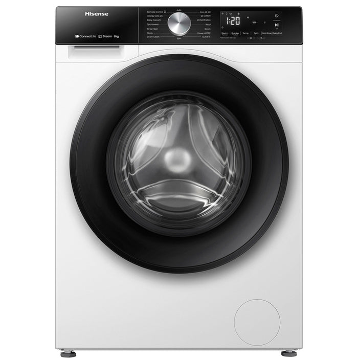Washing machine HISENSE WF3S8043BW3 8.0 kg, 1400 rpm, INVERTER MOTOR