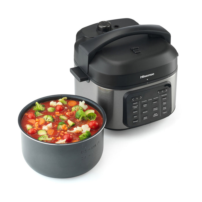 MULTICOOKER HISENSE HMC6SBK GRAY AND BLACK