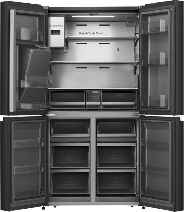 Hisense RQ760N4IFE side-by-side refrigerator Freestanding 577 L E Black