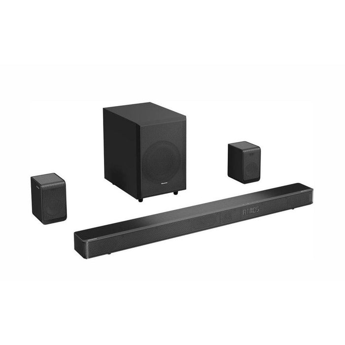 Hisense AX5125H 5.1.2Ch Sound Bar with Wireless Subwoofer, 500W, Dolby Atmos, Bluetooth 5.3, 4K HDMI Pass Through, DTS:X, HDMI/AUX/ARC/Optical/USB, 7 EQ Modes