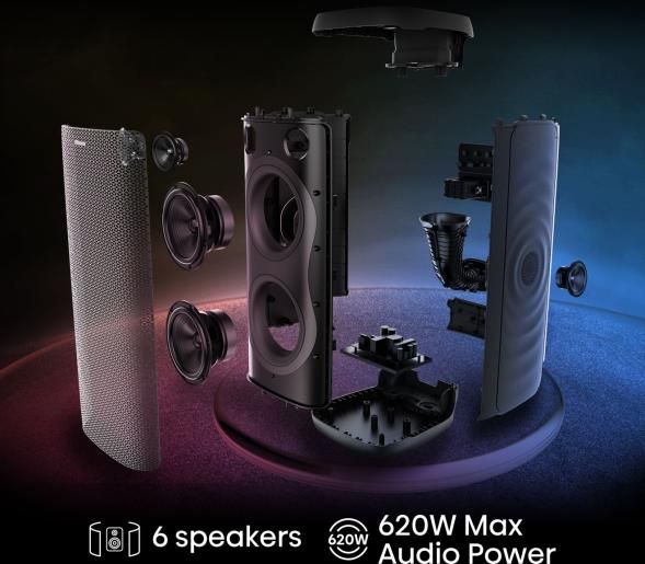 Hisense audio system - HP500 Party Thunder, black