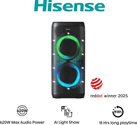 Hisense audio system - HP500 Party Thunder, black