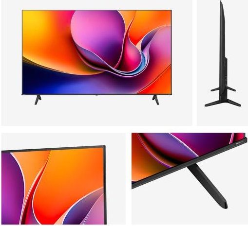 Hisense 65" A6Q, 4K Ultra HD 3840x2160, DLED, DFA, Precision Colour, HDR 10+, HLG, Dolby Vision, DTS Virtual X, Smart TV, WiFi, BT, Light Sensor, Gaming Mode, 1xHDMI2 eArc, 3xHDMI, 2xUSB, LAN, CI+, DVB-T2/C/S2, Black
