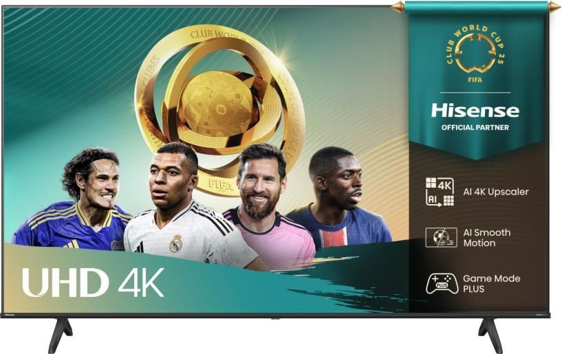 Hisense 65" A6Q, 4K Ultra HD 3840x2160, DLED, DFA, Precision Colour, HDR 10+, HLG, Dolby Vision, DTS Virtual X, Smart TV, WiFi, BT, Light Sensor, Gaming Mode, 1xHDMI2 eArc, 3xHDMI, 2xUSB, LAN, CI+, DVB-T2/C/S2, Black