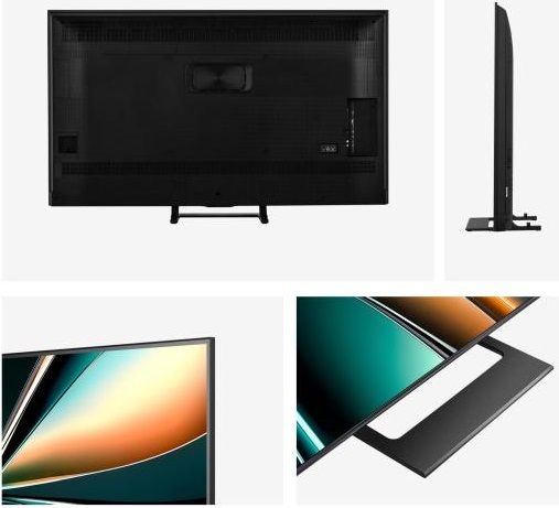 Hisense 50" U7Q, 4K Ultra HD 3840x2160, ULED, FALD, Quantum Dot, 144Hz, IPS, HDR 10+, HLG, Dolby Vision IQ, Dolby Atmos, Smart TV, WiFi 5GHz, WiFi Direct, BT, Anyview Cast, 4xHDMI, 2xUSB, LAN, CI+, DVB-T2/C/S2, Black