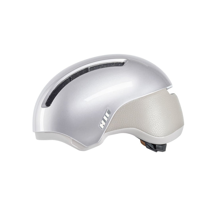HJC CALIDO PLUS Silver Cycling Helmet, PEARL GREYISH SILVER, Size L