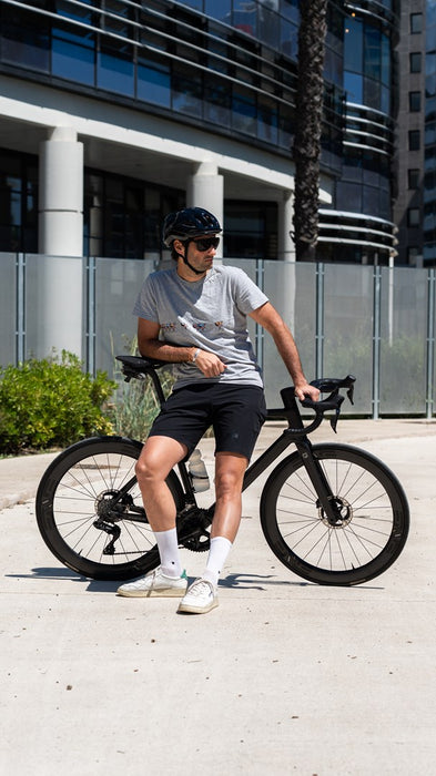 HJC CROSSER Black Cycling Helmet, BLACK, Size S
