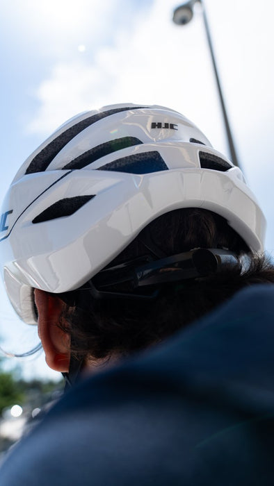 HJC CROSSER White Cycling Helmet, WHITE, Size M