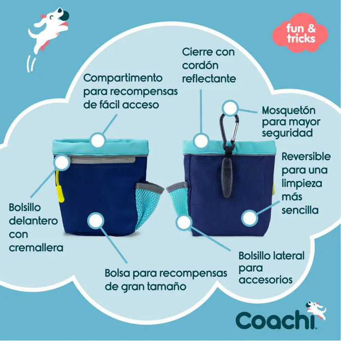 Holdall Coachi Train & Treat Blue - Домашни Животни<<<Дом Градина<<<BigBuy&&&Купички за храна и вода<<<Домашни