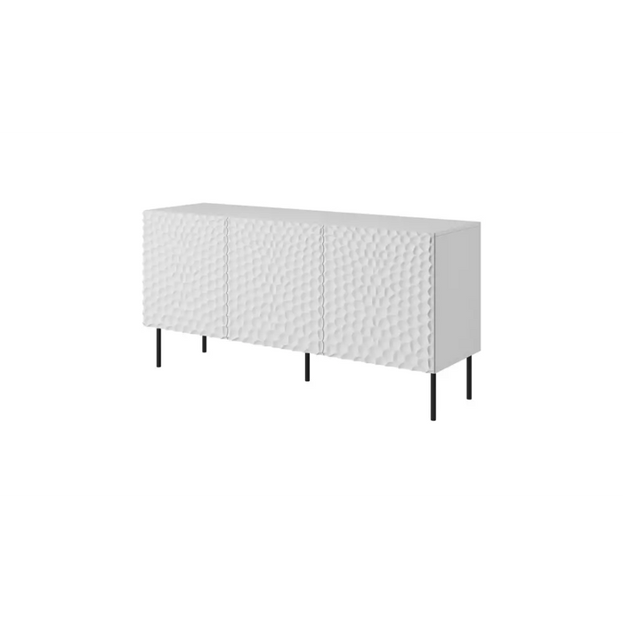 HOLE chest 152x42,5x74,5 cm white matt - Chests of drawers made of furniture boardKOY-ZPM<<<ChestsKOY<<<ActionPL