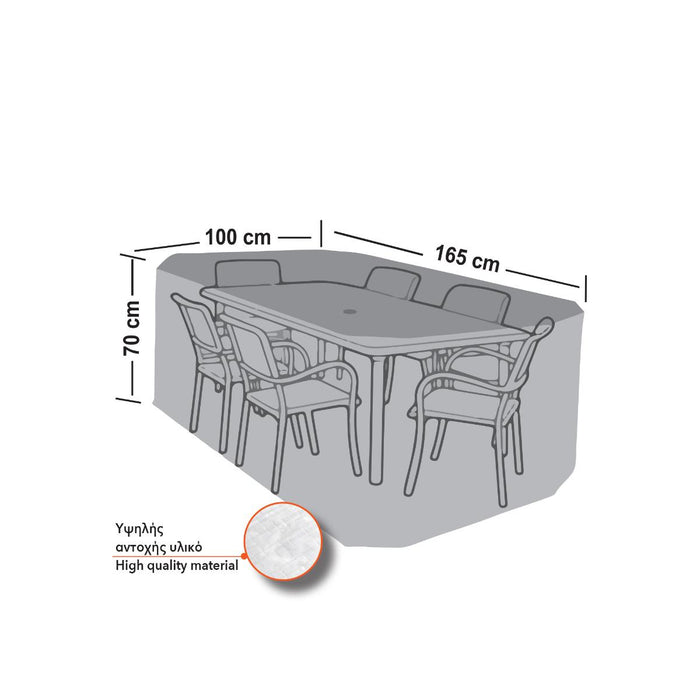 COVER K-T RECTANGULAR 165/100/70