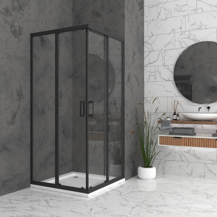 SHOWER CABIN SIENA 80X100X190 BLACK