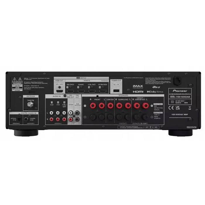 Home cinema receiver Pioneer VSX835D Black - ReceiversOAV-AMP<<<Audio-video playersOAV<<<ActionPL