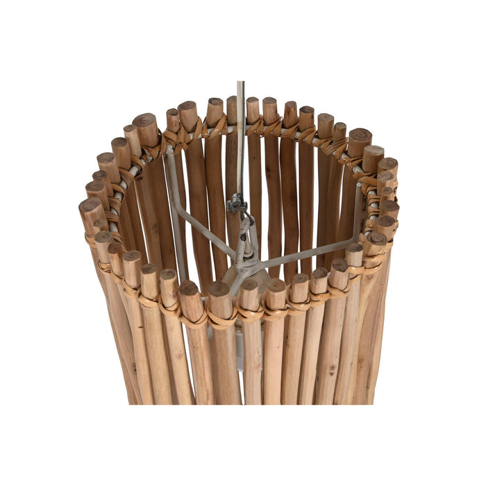 Ceiling Light Home ESPRIT White Natural Eucalyptus wood 50 W 20 x 20 x 40 cm