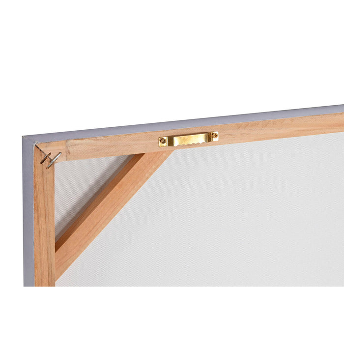 Canvas Home ESPRIT Canvas MDF Wood 80 x 3 x 80 cm