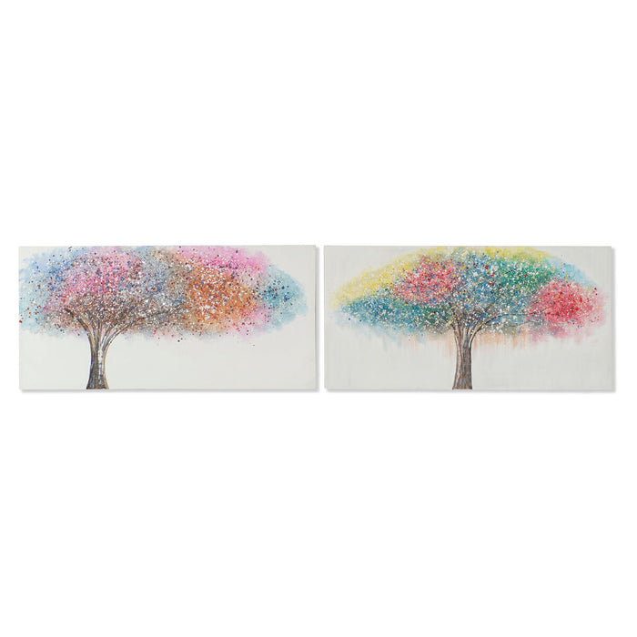 Canvas Home ESPRIT Canvas MDF Wood 120 x 3 x 60 cm