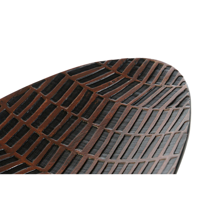 Centerpiece Home ESPRIT Brown Black Resin 48 x 16 x 5 cm