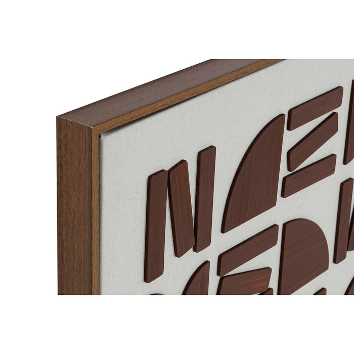 Canvas Home ESPRIT Canvas MDF Wood 63 x 3,8 x 93 cm