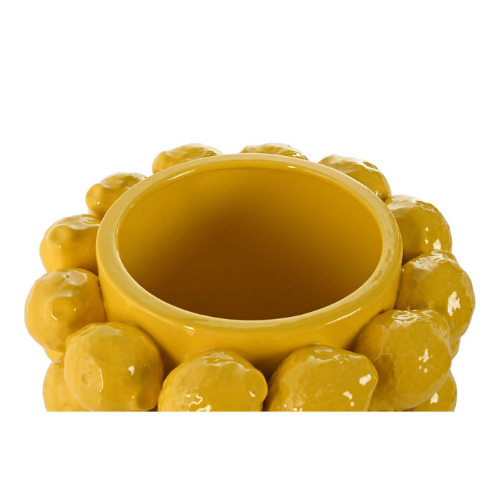 Centerpiece Home ESPRIT Yellow Ceramic Stoneware 28 x 28 x 20 cm