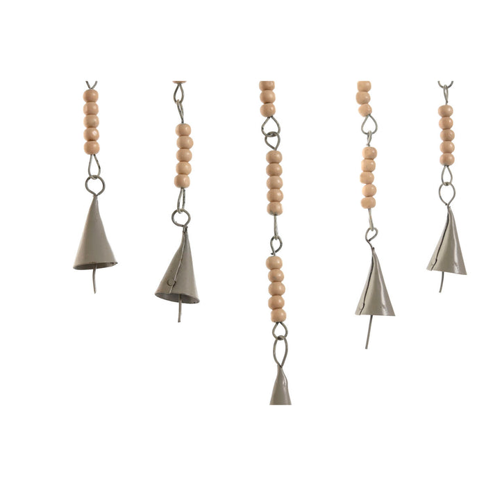 Hanging decoration Home ESPRIT Blue White Grey Pink Iron Tree Buddha Oriental 33 x 1 x 77 cm (4 Units)