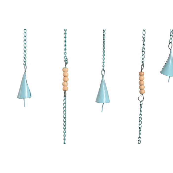 Hanging decoration Home ESPRIT Blue White Grey Pink Iron Oriental Lotus Flower (4 Units)