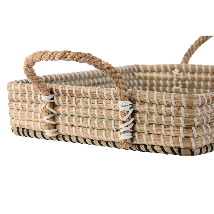 Basket set Home ESPRIT Natural Fibre Natural Urban 41 x 32 x 16 cm
