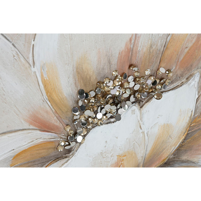 Canvas Home ESPRIT Canvas MDF Wood 50 x 2,5 x 50 cm