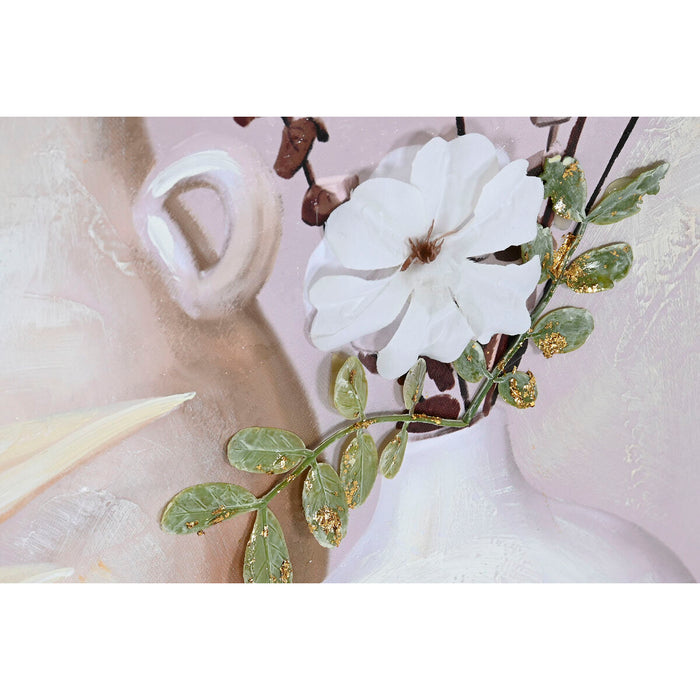 Canvas Home ESPRIT Canvas MDF Wood 62 x 4 x 92 cm