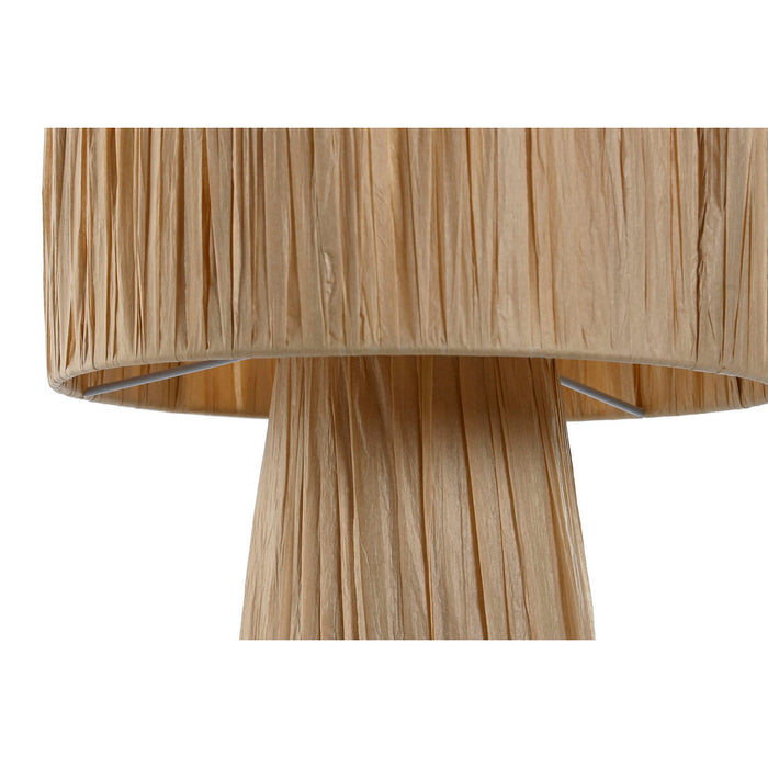 Desk lamp Home ESPRIT Brown Metal Raffia 50 W 220 V 27 x 27 x 40 cm