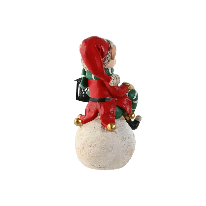 Christmas bauble Home ESPRIT White Black Red Green Elf 26 x 26 x 42 cm