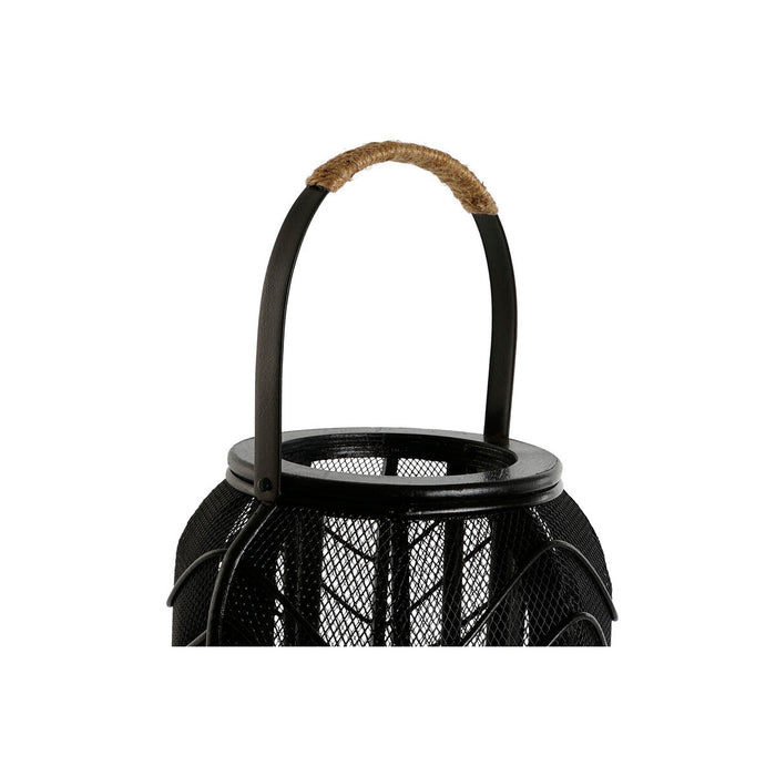 Candleholder Home ESPRIT Black Metal 21,5 x 21,5 x 43,5 cm