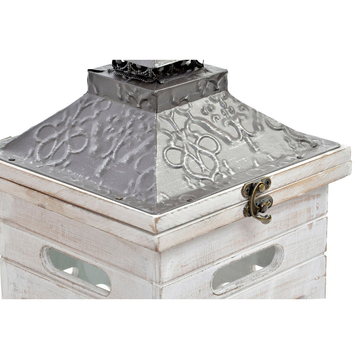 Lantern set Home ESPRIT Natural Crystal Fir Arab 26,5 x 26,5 x 65 cm (2 Pieces)