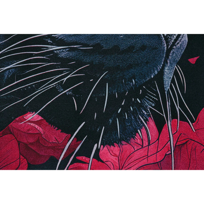 Canvas Home ESPRIT Velvet Canvas 83 x 4 x 123 cm